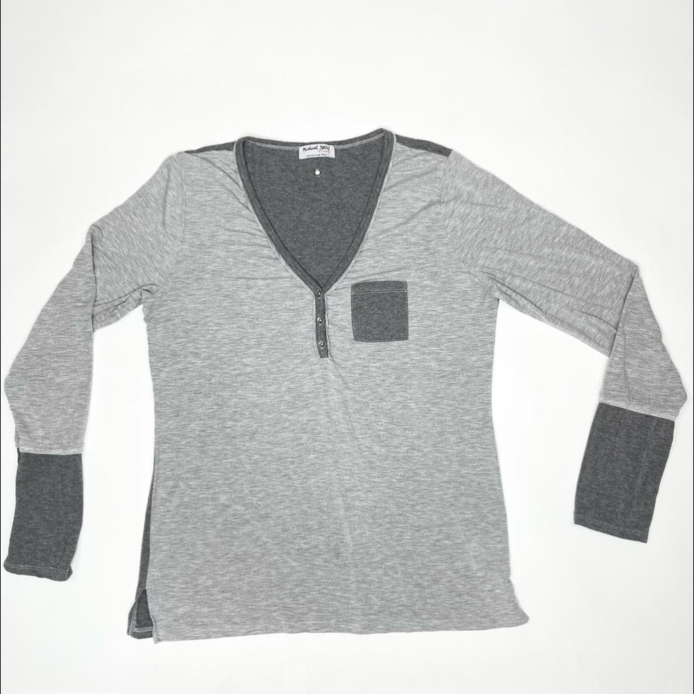 Anthropologie Michael Stars Gray Long Sleeve Top OS. M